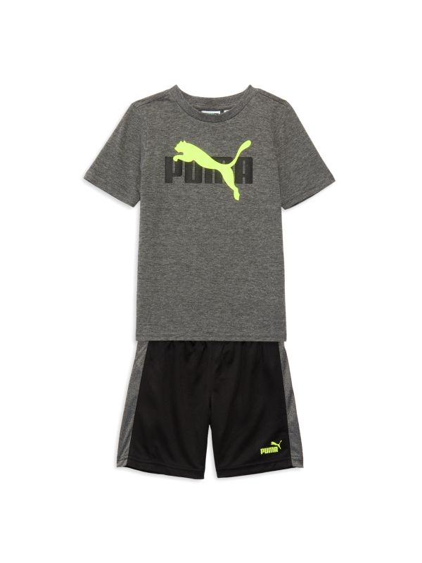 Puma Baby Boy's 2-Piece Logo T-Shirt & Shorts Set